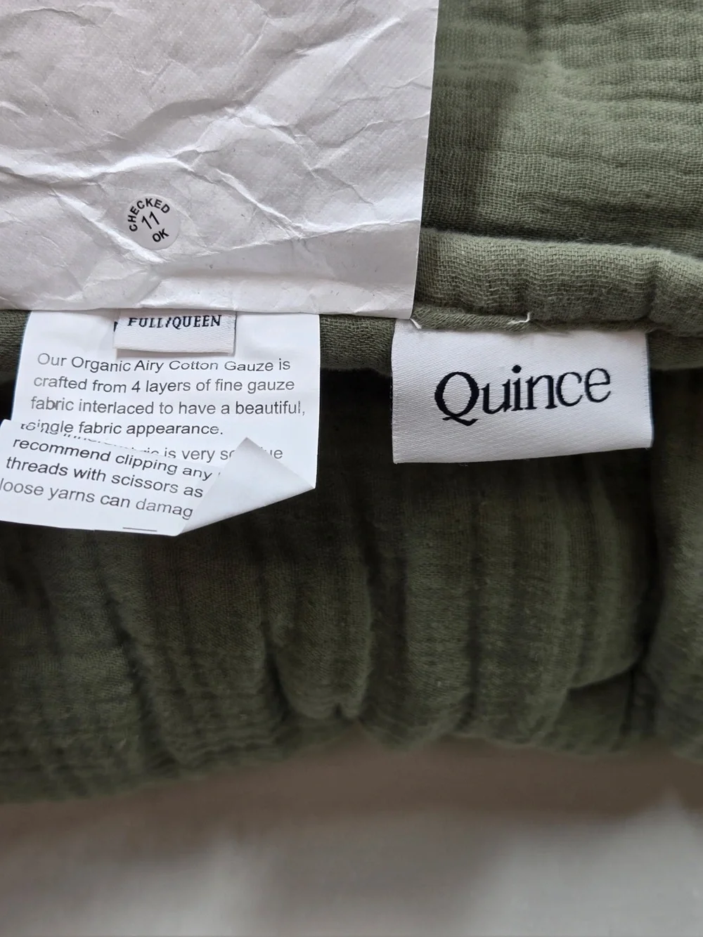 Quince includes full